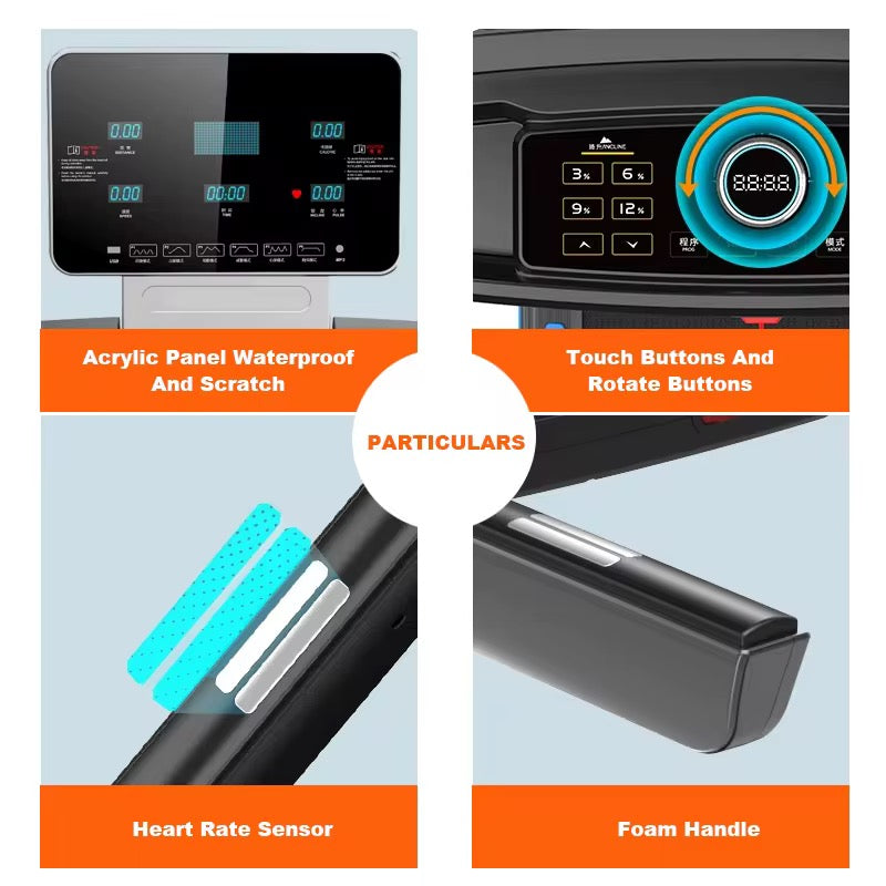 Tapis roulant puissant 1-15 kh/h et 130kg