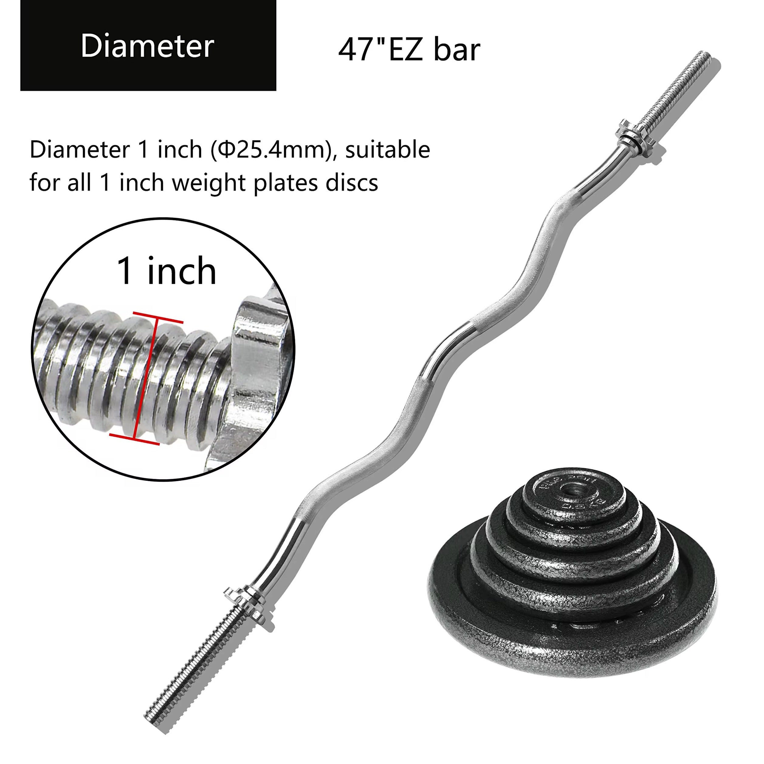 Barre musculation "Barbell" 1.2m