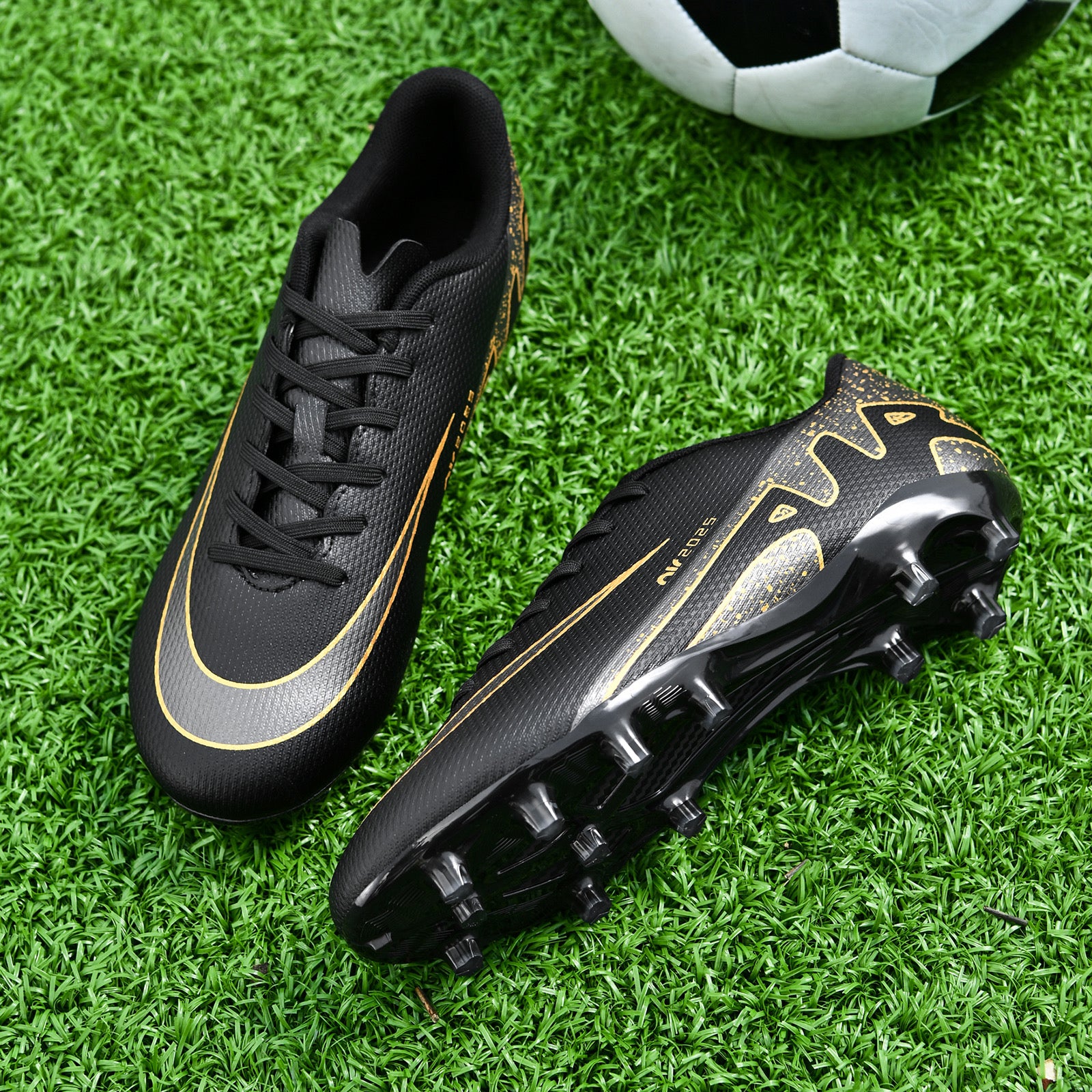 black airforce soccer cleats